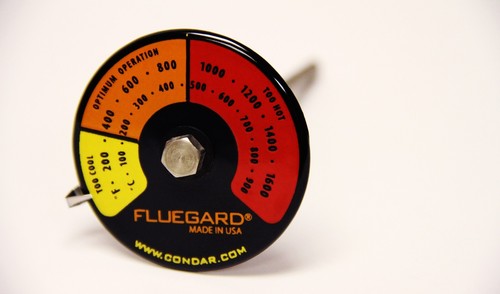 Stove pipe probe thermometer