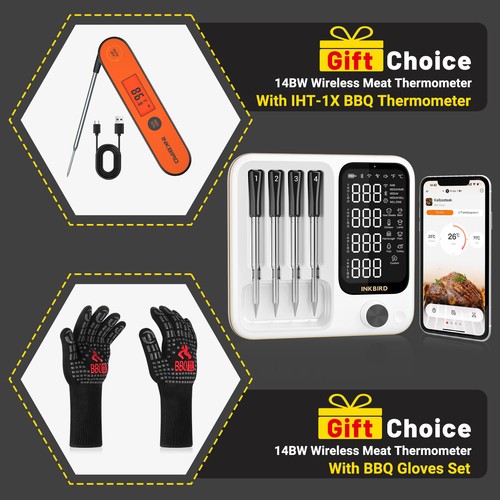 Inkbird probe wireless meat - wireless,