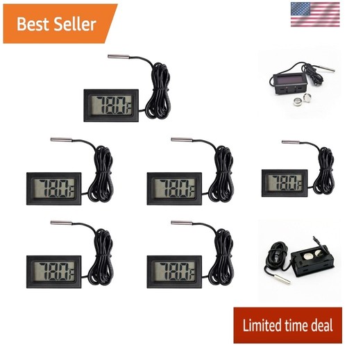 5pcs black digital lcd - black,