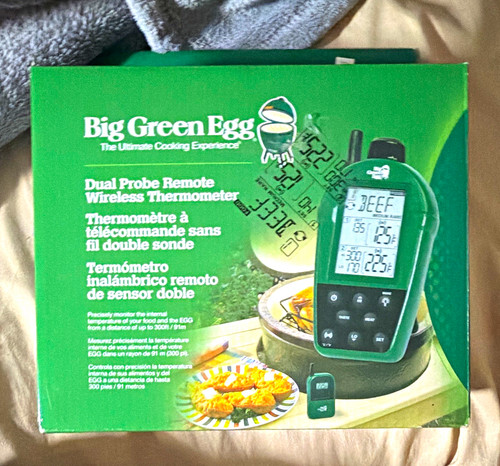 Big green egg - green, probe